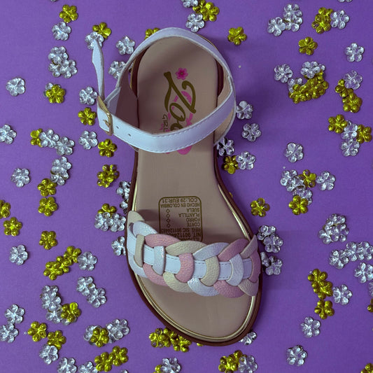 Sandalia Trenza Pastel