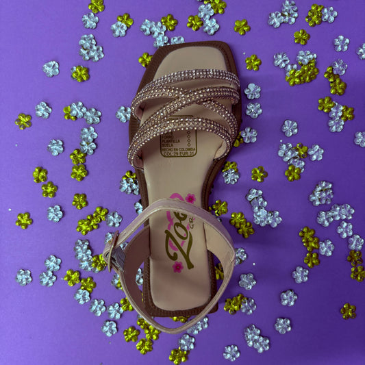 Sandalia Dorada Elegante