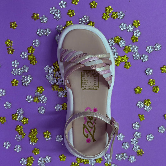 Sandalia Brillitos Rosa