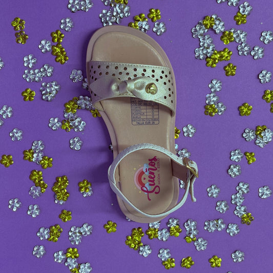 Sandalia Dorada Corazón Dulce