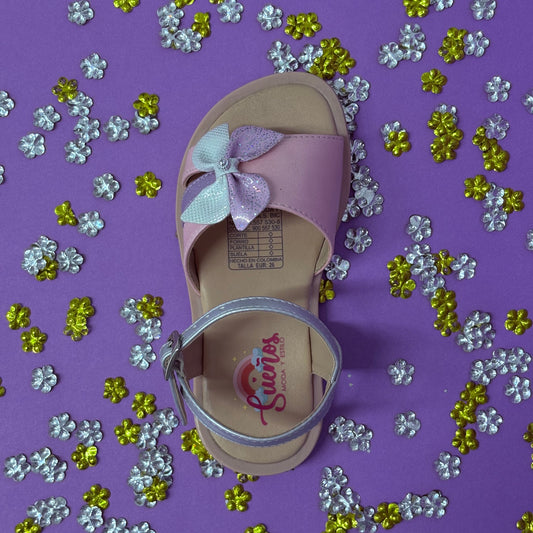 Sandalia Rosada Lazo Mágico